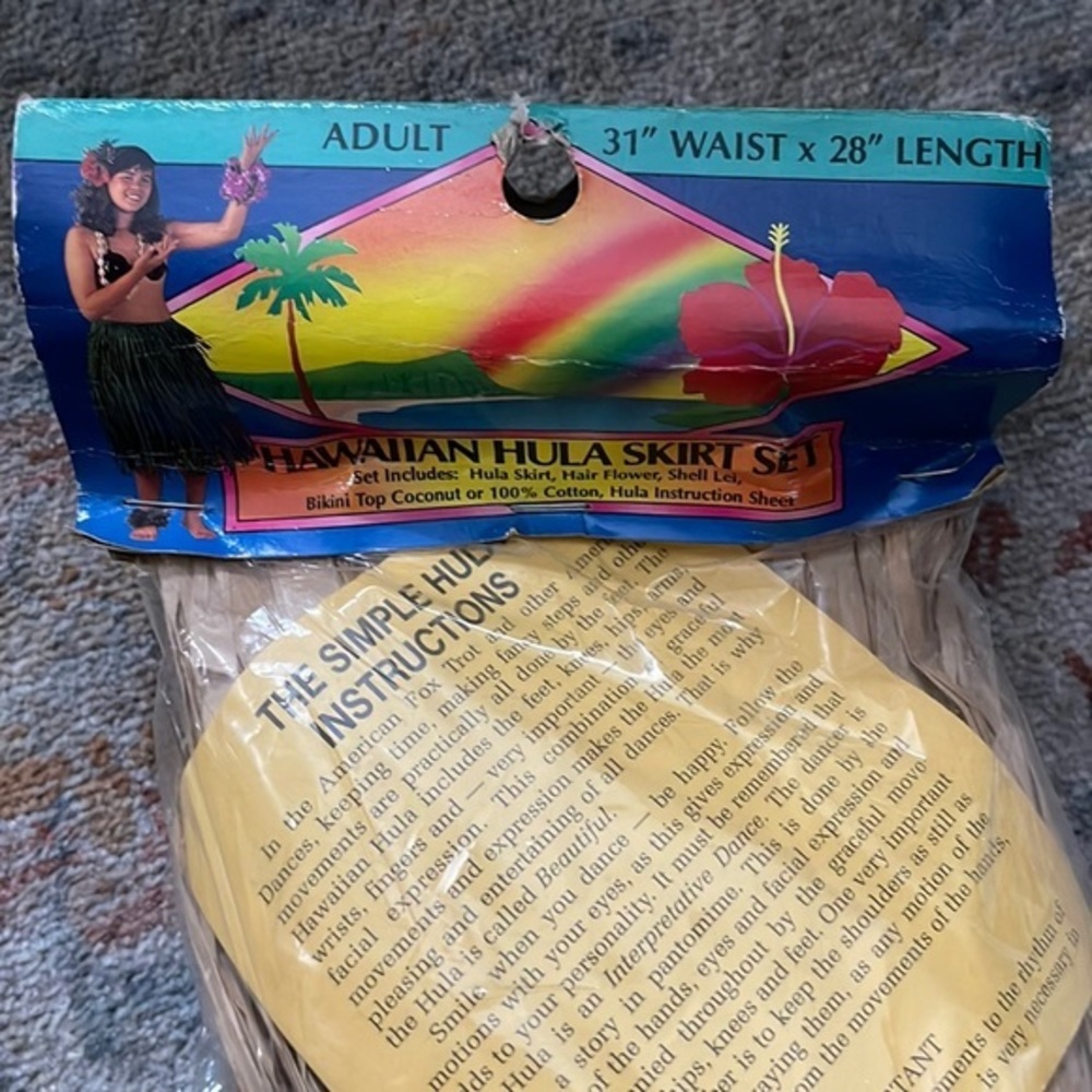 Hawaiian Hula Skirt‎ Set